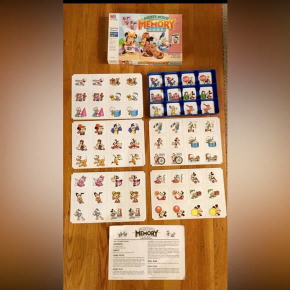 DISNEY VTG 90 Mickey Mouse Collectable Memory Game - Picture 4 of 9